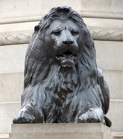 Four Lions at the Base of Nelson's Column Sculpture Edwin Henry Landseer